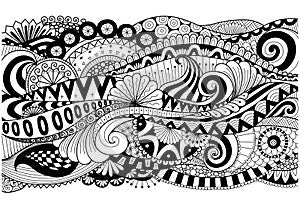 Boho pattern for background, decorations,banner,coloring book,cards and so on