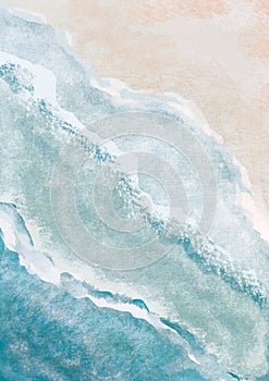 More pláž vlny vytlačiť. abstraktné. bohémsky tlač stena umenie plagát abstraktné umenie 