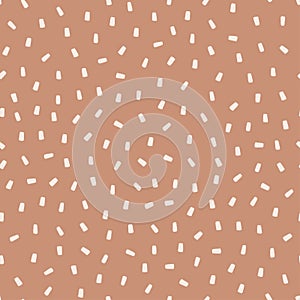 Boho seamless pattern with sprinkles