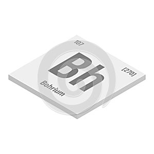 Bohrium, Bh, periodic table element