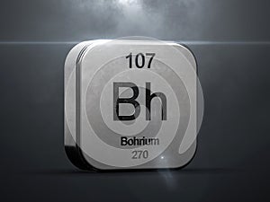 Bohrium element from the periodic table