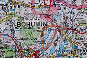 Bohumin, Czechia, on a road m