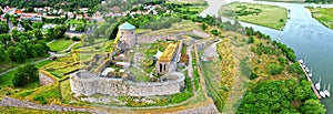 Bohus Fortress near Gothenburg â€œGÃ¶teborg` aerial panorama