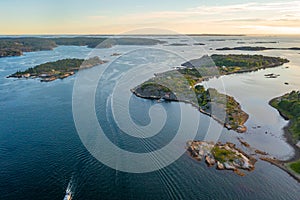 Bohuslan coast near Stromstad in Sweden photo