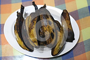 Boiled banana pisang rebus