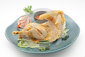 Boiled chichken with sause