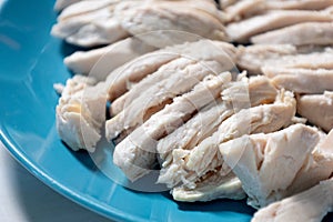 boiled chicken meat