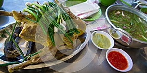 Boiled Chicken in plate