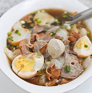 Boiled Chinese pasta square