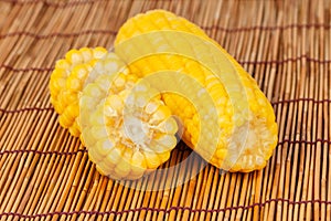 Boiled corn.