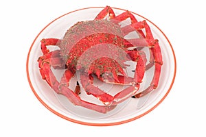 Boiled crab