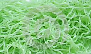 boiled dry jade noodle with oil Chinese food on plate