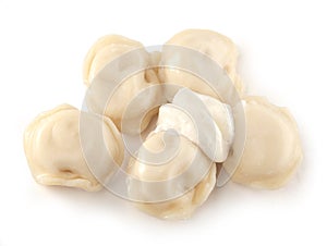 Boiled dumplings with sourcream