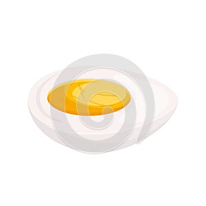 boiled egg cartoon vector illustration