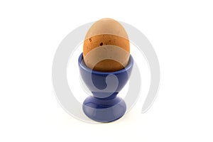 Boiled Egg in Eggcup isolated
