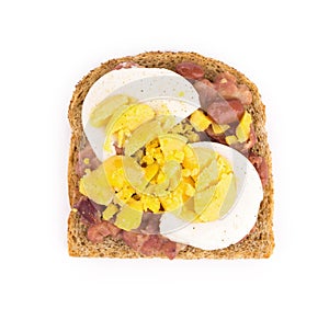 Boiled egg sandwich