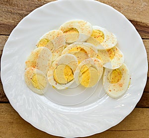 Boiled Egg slices