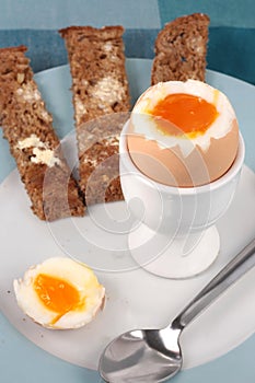 Boiled egg and soldiers