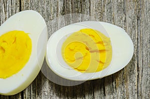 Boiled eggs close-up