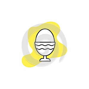 Boiled eggs icon. Vector illustration. EPS 10.