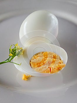 Boiled eggs organic