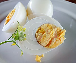 Boiled eggs organic