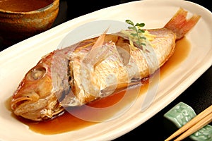 boiled fish