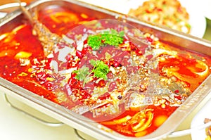 Boiled fish-Hot pepper taste