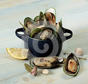 Boiled Green Mussels