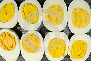 Boiled hard-boiled eggs as a symbol.