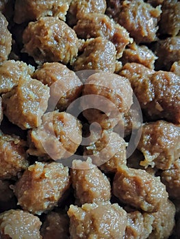 BOILED MEATBALL TEXTURE