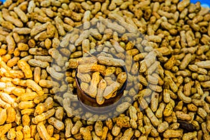 Boiled peanut on stand