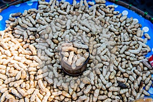 Boiled peanut on stand