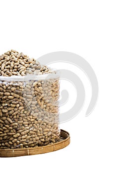 Boiled peanuts with clipping path