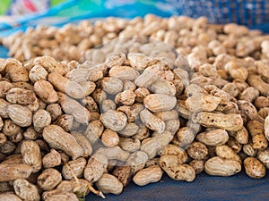 Boiled Peanuts sold by the roadside.