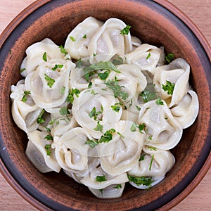 Boiled pelmeni