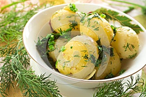 Boiled potato