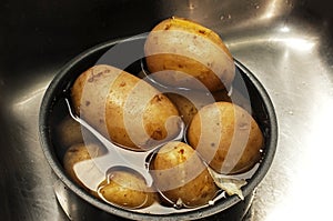 Boiled potatoes