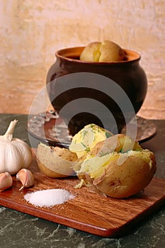 Boiled potatoes