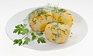 Boiled potatoes