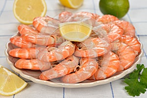 Boiled shrimp