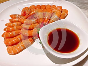 Boiled shrimp