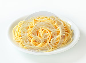 Boiled spaghetti