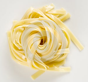 Boiled tagliatelle photo