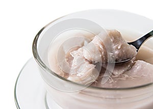 Boiled taro with sugar