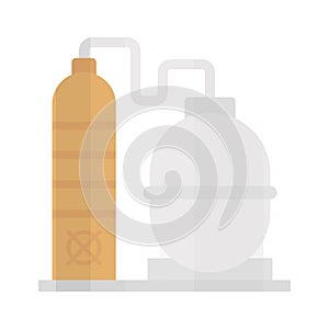 Boiler factory Isolated Vector icon Which can easily modify or edit