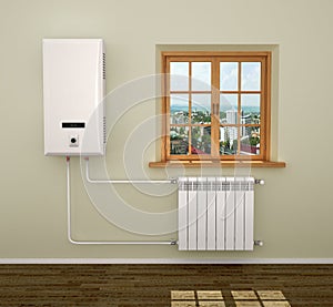 Boiler heating system