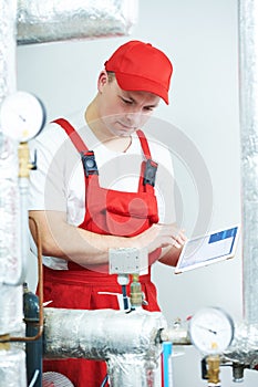 Boiler heating system inspection