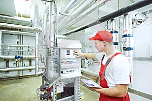 Boiler heating system inspection