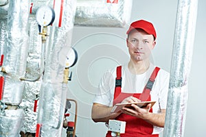 Boiler heating system inspection